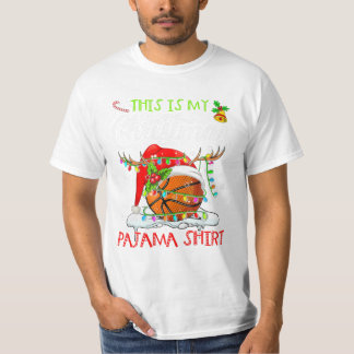 My Christmas Basketball Pajama  T-Shirt