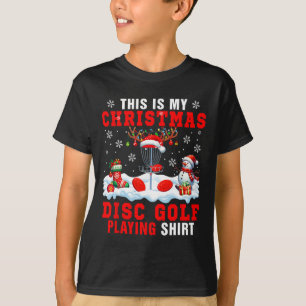 My Christmas Disc Golf Playing Shirt Santa Equipme