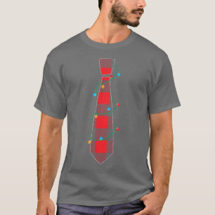 MY CHRISTMAS LIGHTS TIE Pajama  Xmas Halloween Fun T-Shirt
