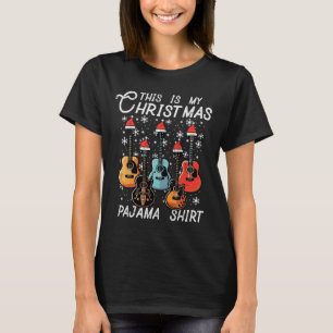 My Christmas Pajama Shirt Guitars Xmas Rock Men Bo
