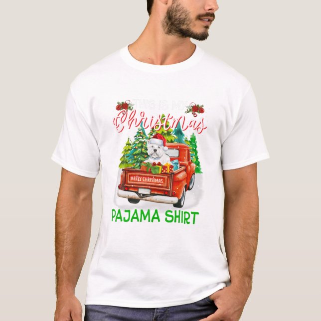 My Christmas Pajama Westie T-Shirt (Front)