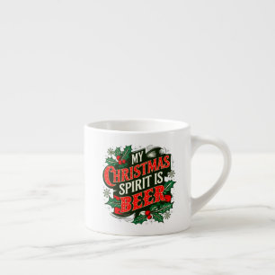 My Christmas Spirit is Beer-89379 Espresso Cup