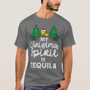 My Christmas Spirit Is Tequila Xmas Pyjamas PJ Mei T-Shirt