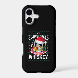 My Christmas Spirit Is Whiskey Ugly Sweater Xmas P