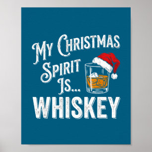 My Christmas Srit Is Whiskey Gl Art Poster
