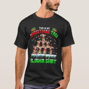 My Christmas Tree Pajama Santa Reindeer Elf Chihua T-Shirt