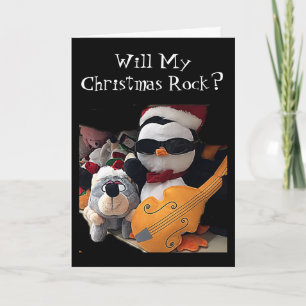 MY CHRISTMAS WILL ROCK "ONLY IF IT IS WITH YOU" HOLIDAY CARD