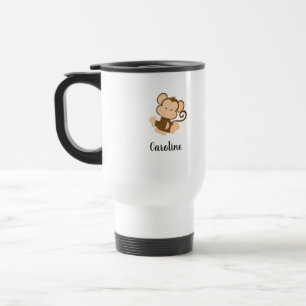 My Circus My Monkey with Custom Name Travel Mug