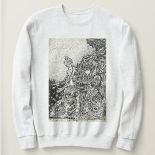 My city driven by fire into the sea sweatshirt