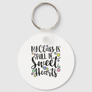 My Cl Is Full Of Sweet Heart Valentines Day Cu Keychain