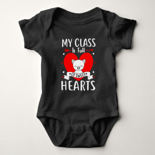 My Class Is Full Of Sweet Hearts Valentine Baby Bodysuit