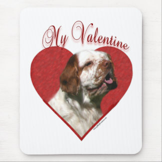 My Clumber Spaniel Valentine Mouse Pad