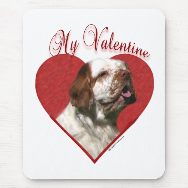 My Clumber Spaniel Valentine Mouse Pad (Front)