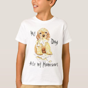 My Cocker Spaniel Ate My Homework T-Shirt