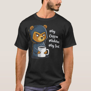 My Coffee Matches My Soul Caffeine Nerd Goth Grizz T-Shirt
