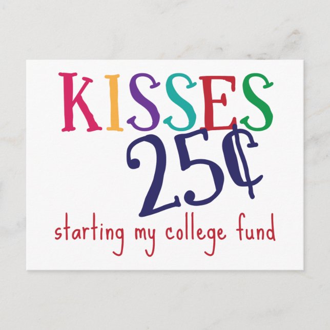 My College Fund Postcard (Front)
