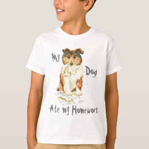 My Collie Ate My Homework T-Shirt
