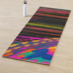 My colorful and fabulous two-sided yoga mat