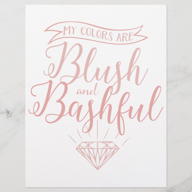 My colours are blush and bashful (Front)