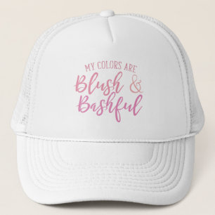 My colours are Blush and Bashful Trucker Hat
