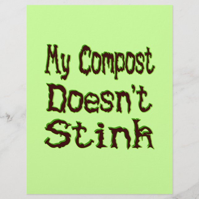 My Compost Doesn't Stink Custom Flyer (Front)