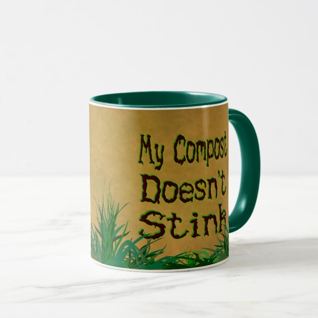 My Compost Doesn't Stink Funny Gardener Mug (Front Right)