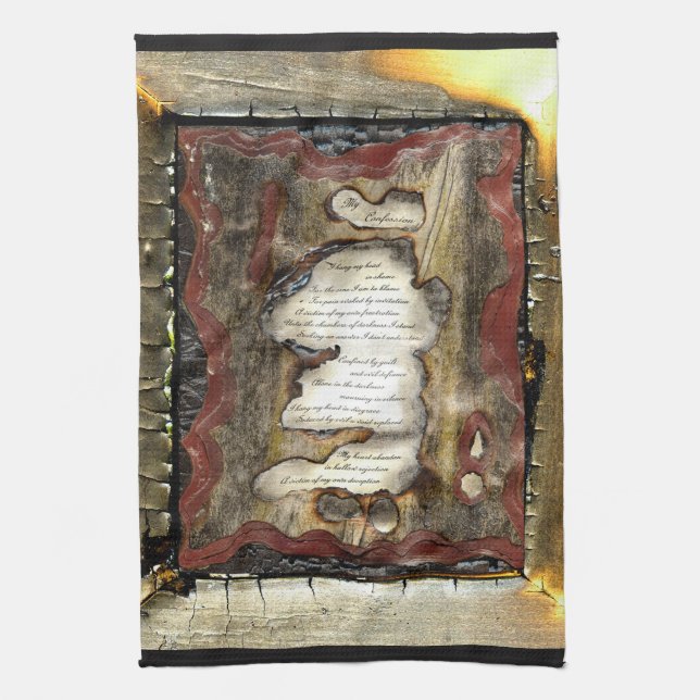 My Confession Kitchen Towel (Vertical)