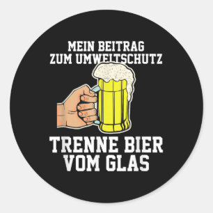 My Contribution To Environmental Protection, I Sep Classic Round Sticker