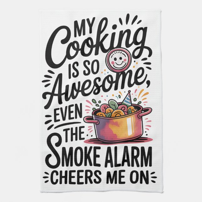My Cooking is so Awesome Kitchen Towel (Vertical)
