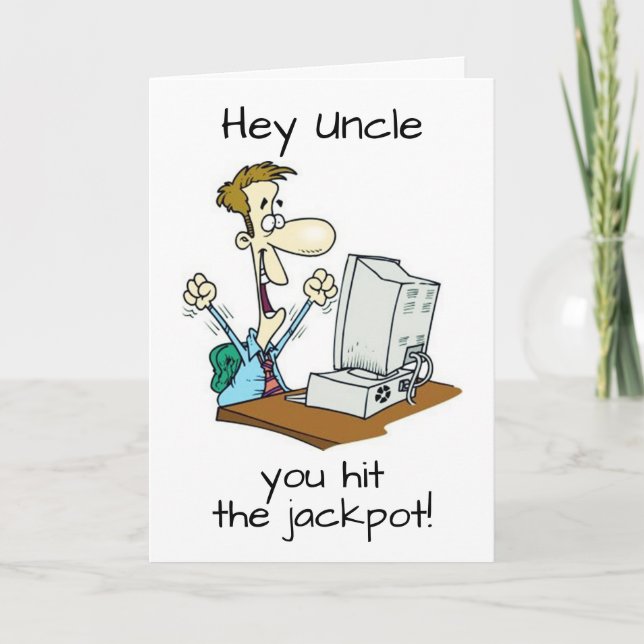 MY COOL UNCLE IS "50" WOW! CARD (Front)