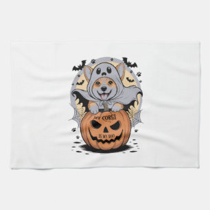 My Corgi is My Boo Halloween Kitchen Towel