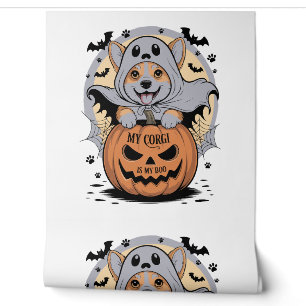 My Corgi is My Boo Halloween Wallpaper