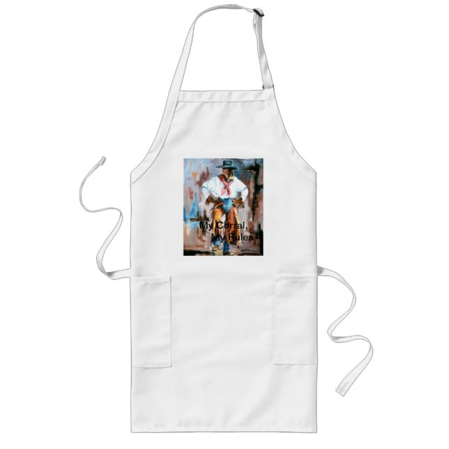 My Corral, My Rules  apron design No. 2 (Front)