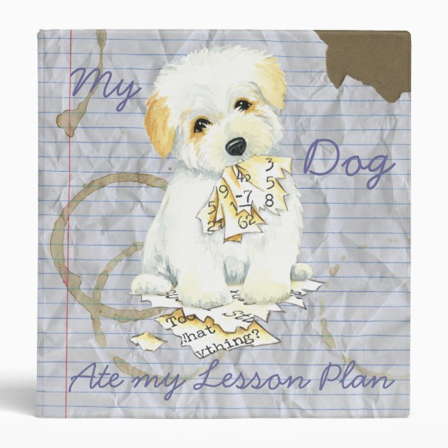 My Coton Ate My Lesson Plan Binder (Front)