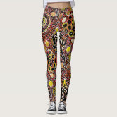 NATURE GIRL SPIRIT Kids Leggings. Authentic Australian Aboriginal Art –  gmaxx