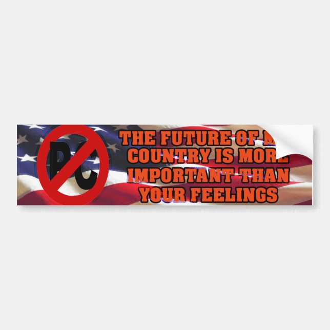 My Country vs PC Bumper Sticker (Front)