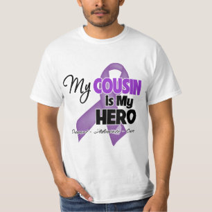 My Cousin is My Hero - Purple Ribbon T-Shirt