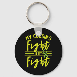 My Cousin's Fight Is My Fight Kidney Disease Aware Keychain