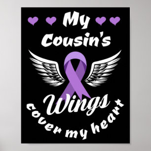 My Cousin's Wings Cover My Heart Overdose Awarenes Poster