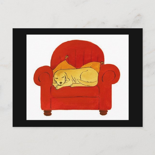 MY COZY RED CHAIR POSTCARDS (Front)