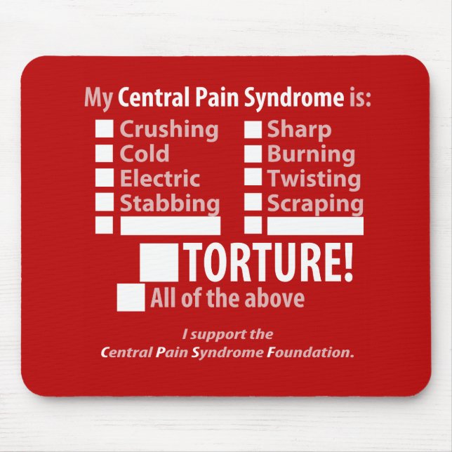 My CPS Symptom Checklist Mouse Pad (Front)