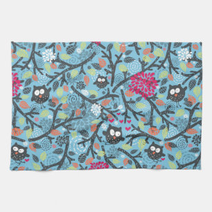 My crazy owl pet kitchen towel