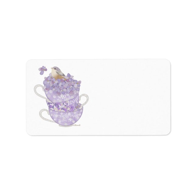 My Cup Runneth Over Address Labels (Front)