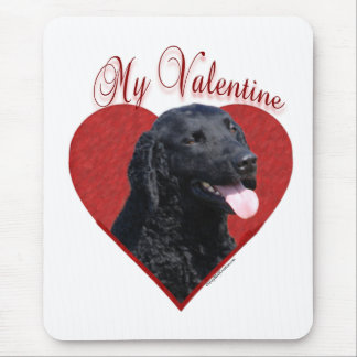 My Curly-Coated Retriever Valentine Mouse Pad