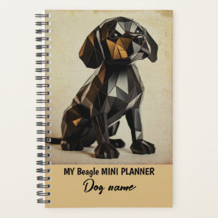 My Custom Dog Name Beagle Portrait Planner