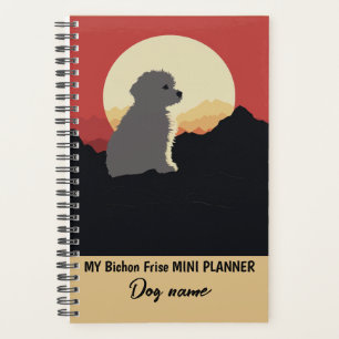 My Custom Dog Name Bichon Frise Portrait Planner