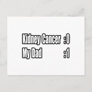 My Dad Beat Kidney Cancer (Scoreboard) Postcard