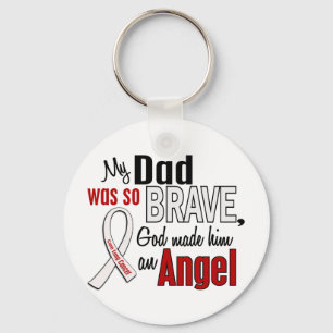 My Dad Is An Angel Lung Cancer Keychain