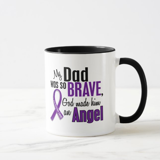 My Dad Is An Angel Pancreatic Cancer Mug (Right)