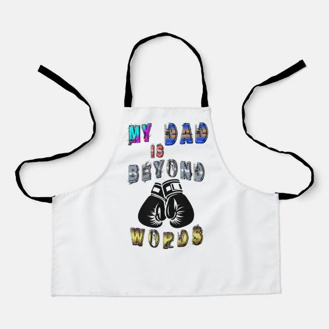 My Dad Is Beyond Words Apron (Front)